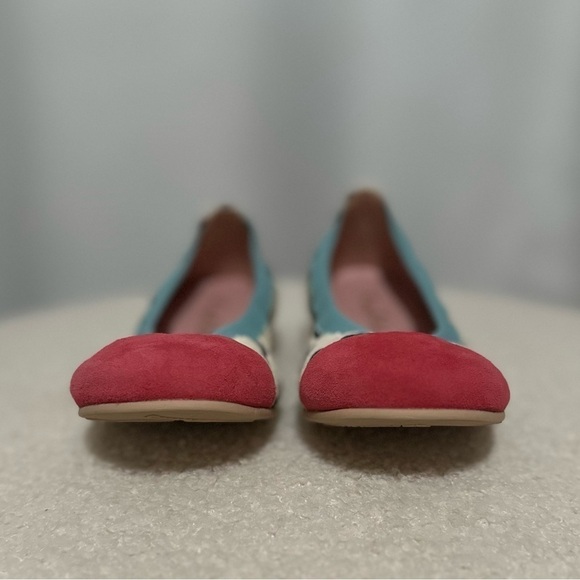 Pretty Ballerinas Kids Handmade Valerie Polka Dot Croc Embossed Leather Flats - Picture 10 of 15